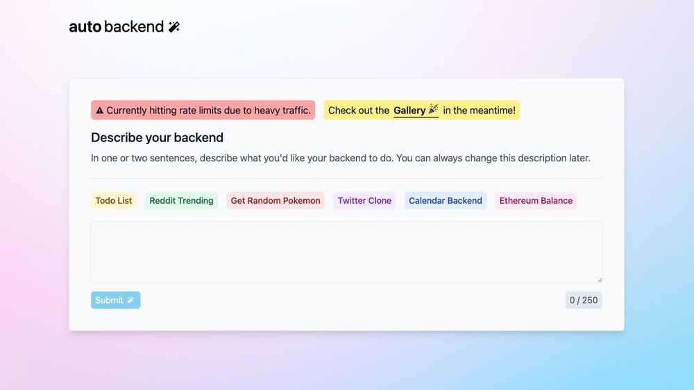 image for Auto Backend
