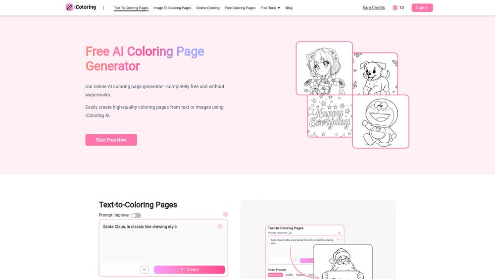 image for iColoring AI