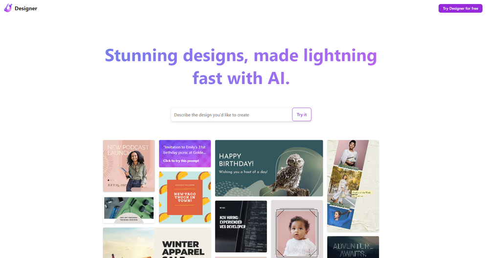 image for Microsoft Designer for Web