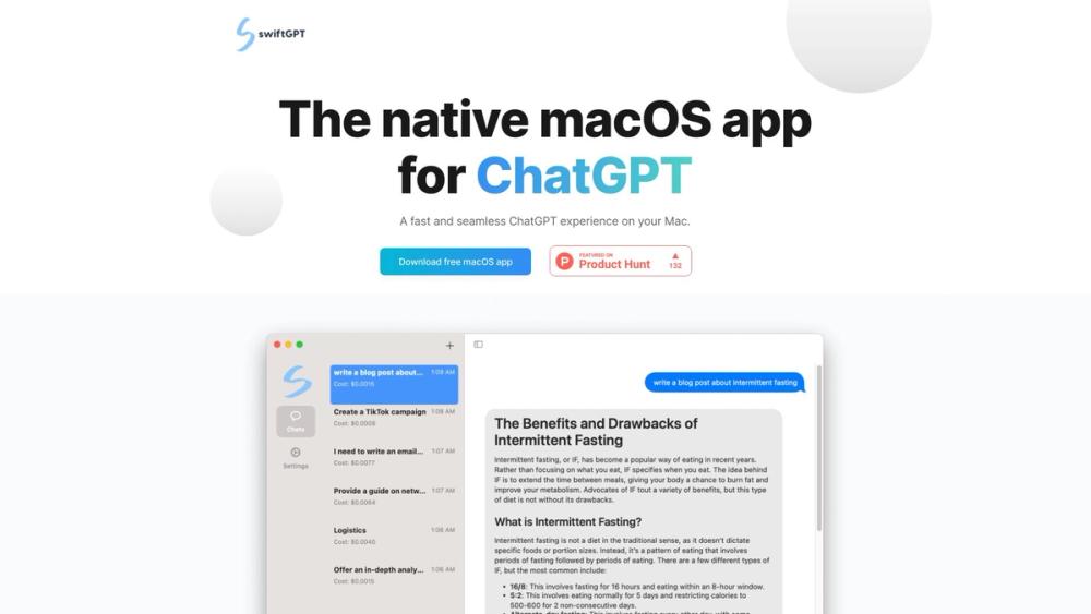 image for swiftGPT