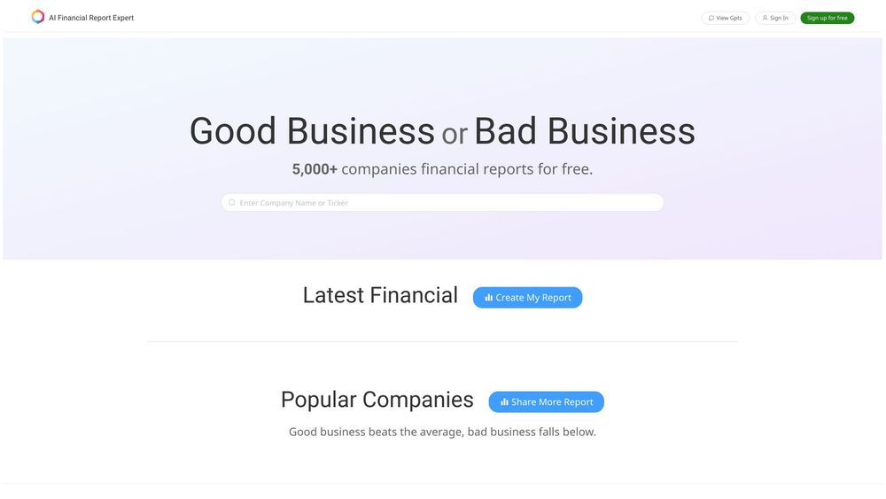 image for AI Financial Report Expert