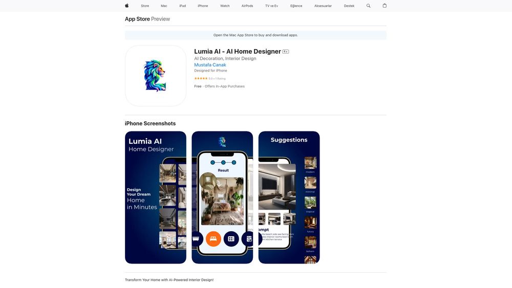image for Lumia AI - AI Home Designer