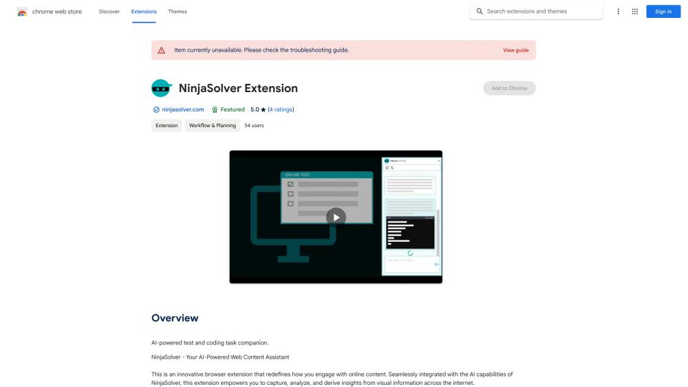 image for NinjaSolver Extension