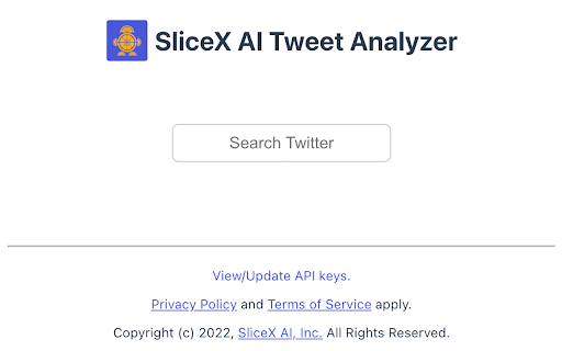 image for SliceX AI Tweet Analyzer