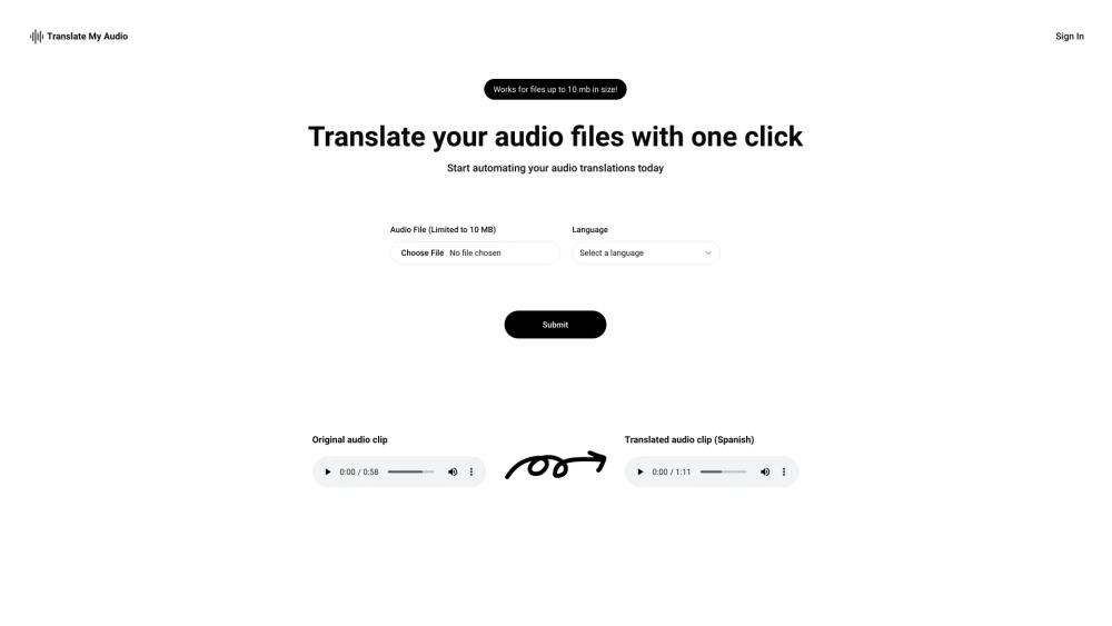 image for Translate My Audio