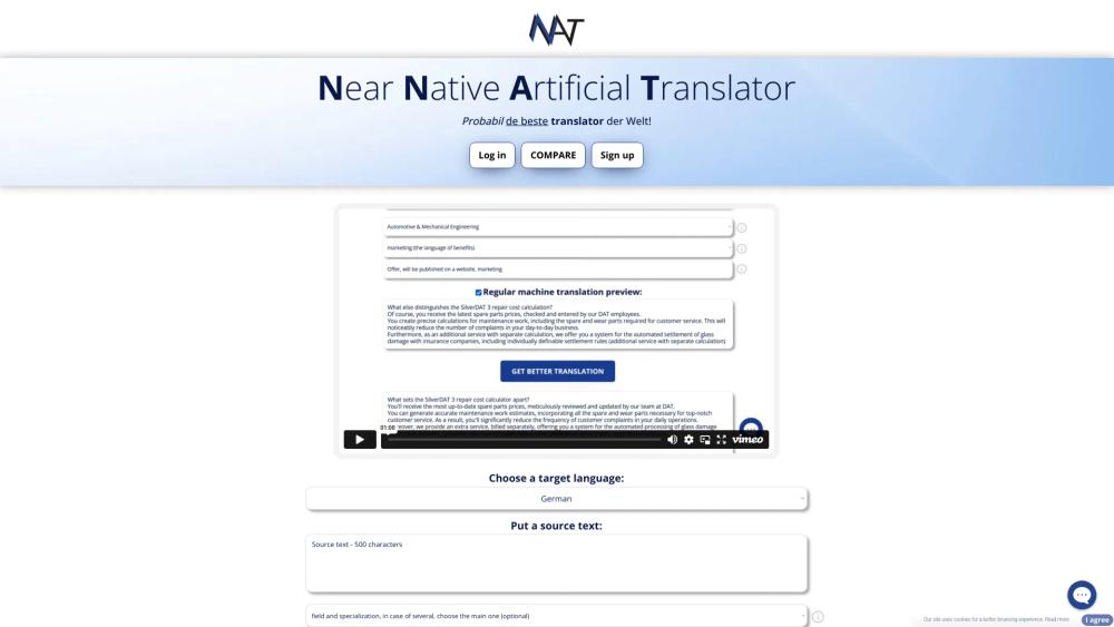 image for NNAT – Near Native Artificial Translator
