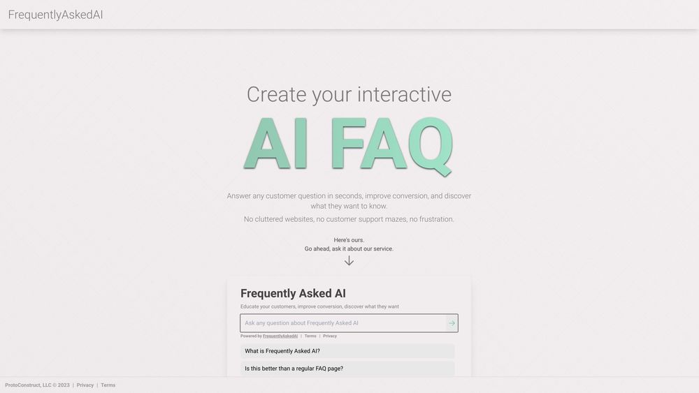 image for FrequentlyAskedAI