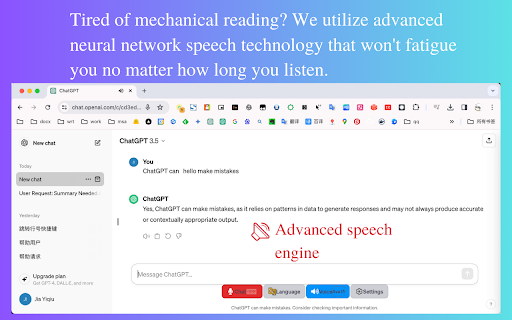 image for Voice Master for ChatGPT (Sidebar Everywhere)