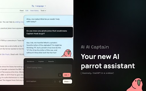 image for AICAPN - Your new AI parrot assistant