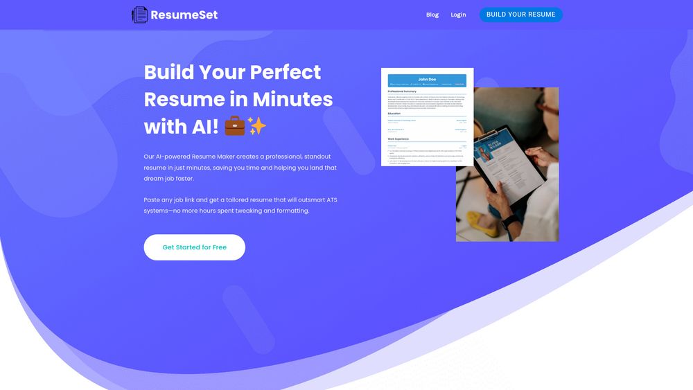 image for ResumeSet - AI Tailored Resume Maker
