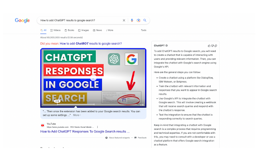 image for ChatGPT in Google Search