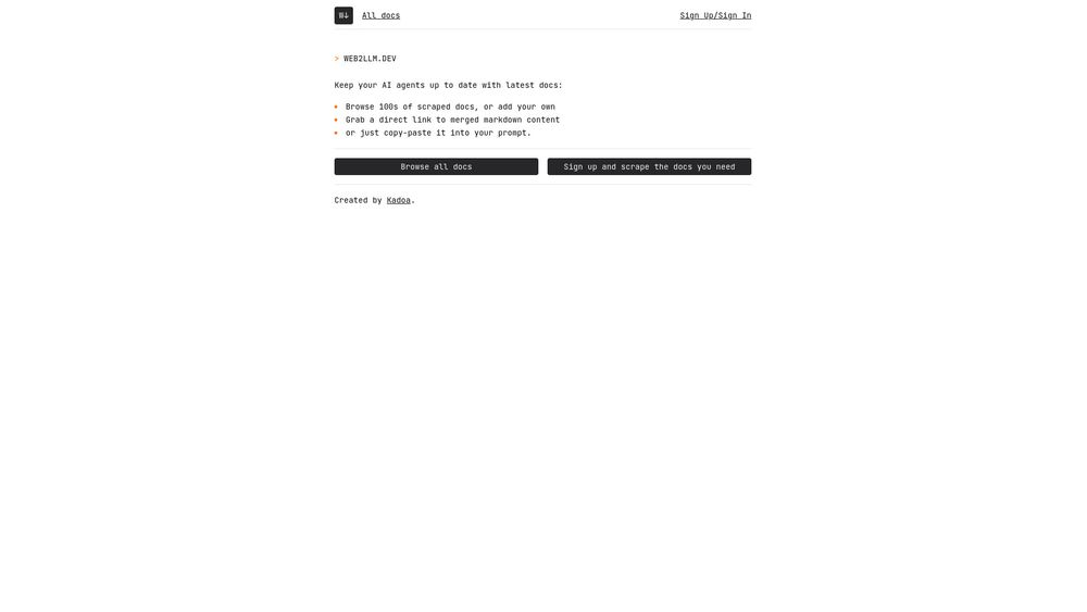 image for web2llm