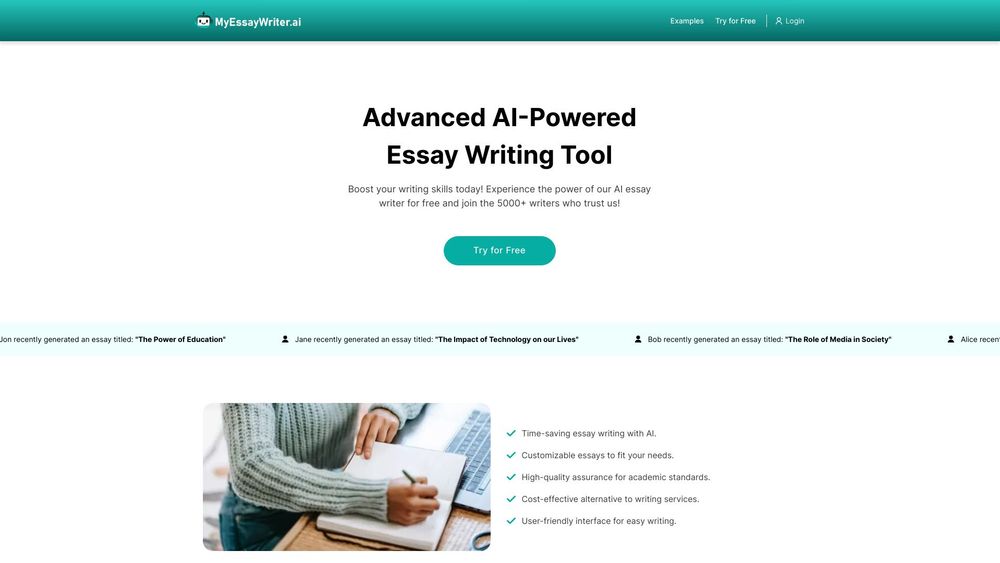 image for MyEssayWriterAI