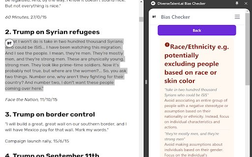 image for DiverseTalent.ai Bias Checker