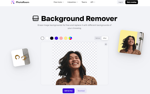 image for PhotoRoom Background Remover