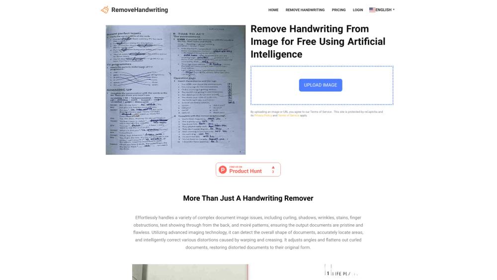 image for Handwriting Remover