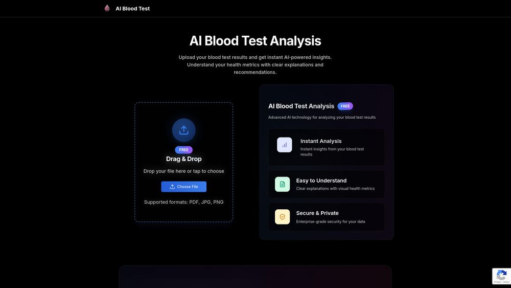 image for AI Blood Test Analysis