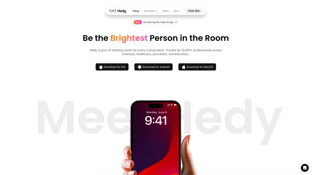 image for Hedy 2.0 MacOS App