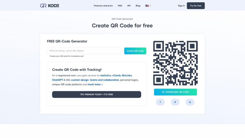 image for QR Code Generator - Premium