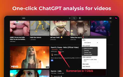 image for VideoMind: Quick ChatGPT for Youtube