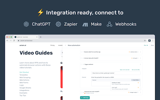 image for Axiom Browser Automation & Web Scraping
