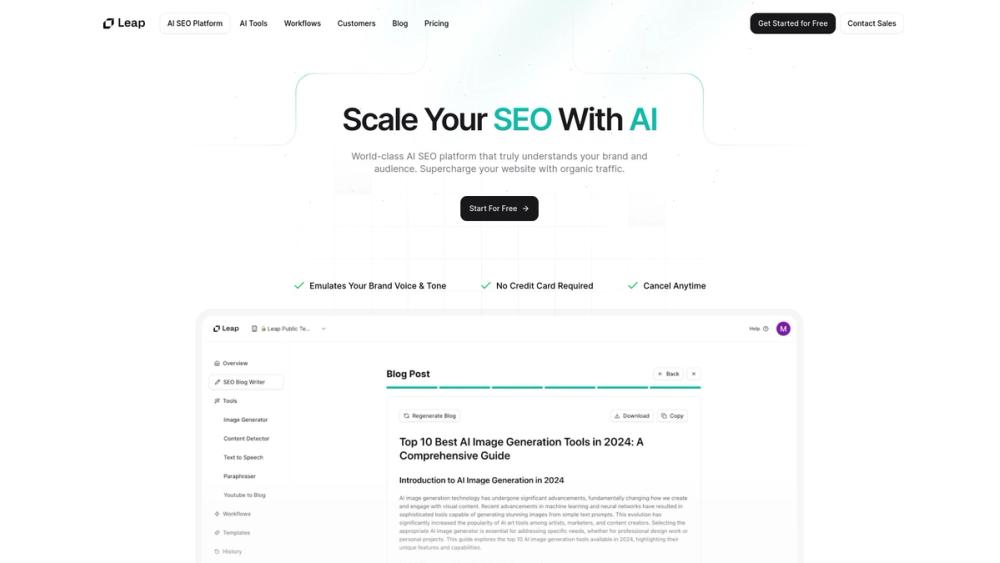 image for Leap AI SEO