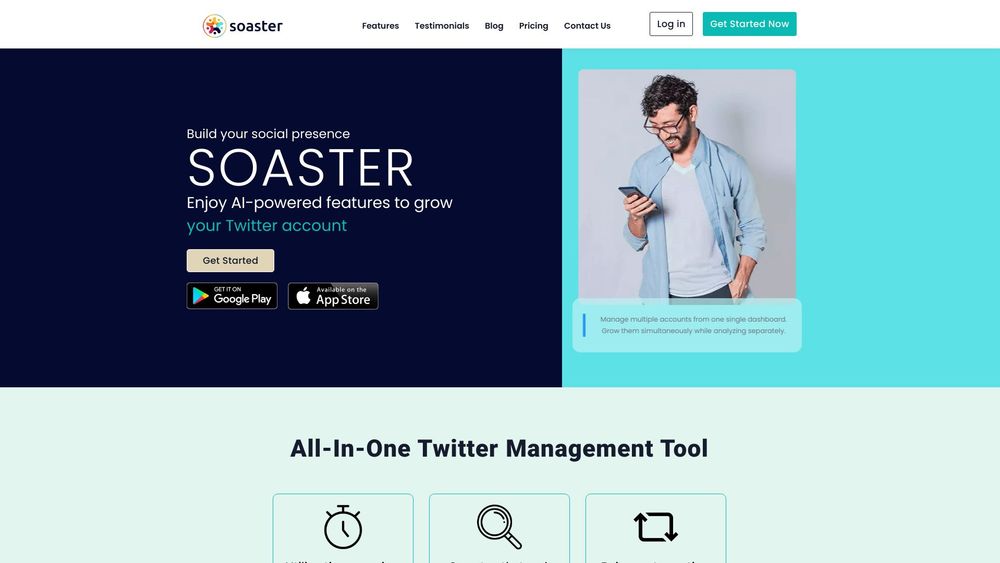 image for Soaster - Growth Your Twitter Account