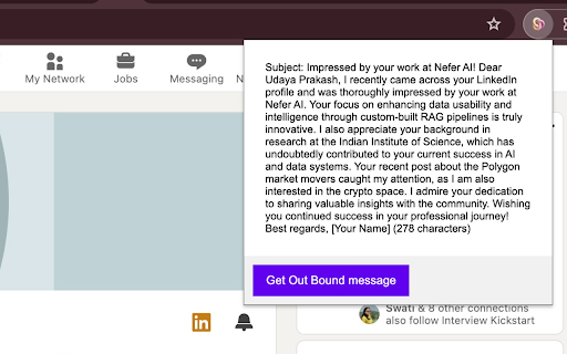 image for Nefer - AI Message Customizer for LinkedIn