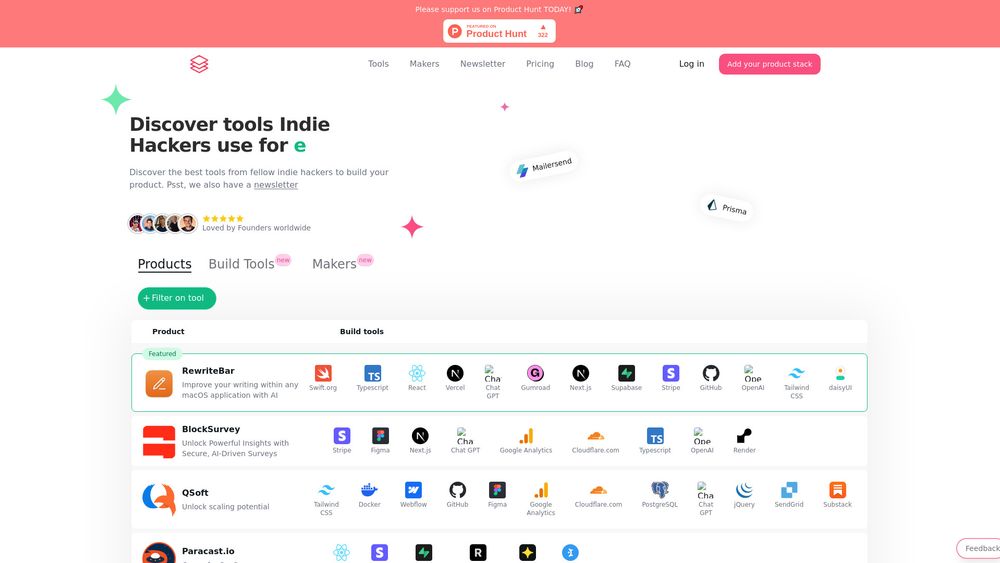 image for Indie Hacker Stacks
