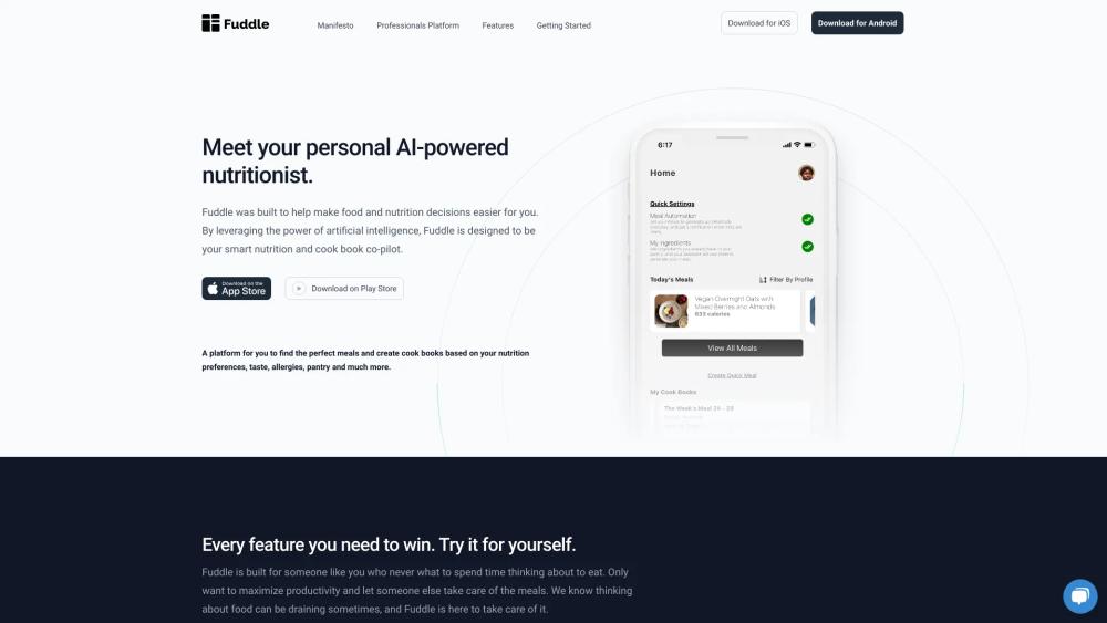 image for Fuddle - Personal AI Nutritionist
