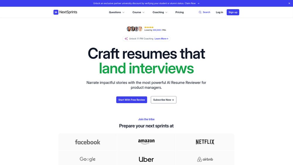 image for NextSprints Resume Reviewer