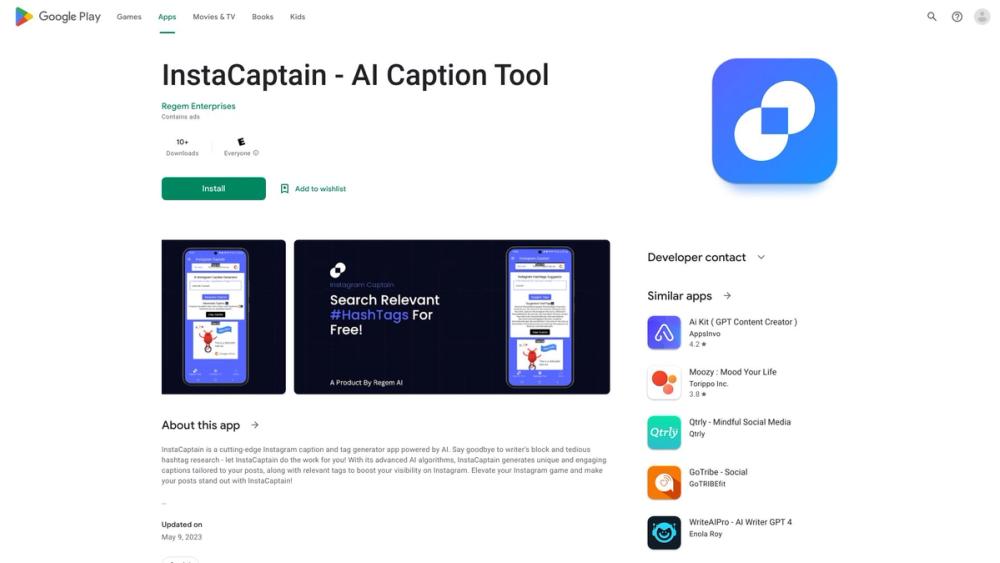 image for InstaCaptain - AI Caption Tool