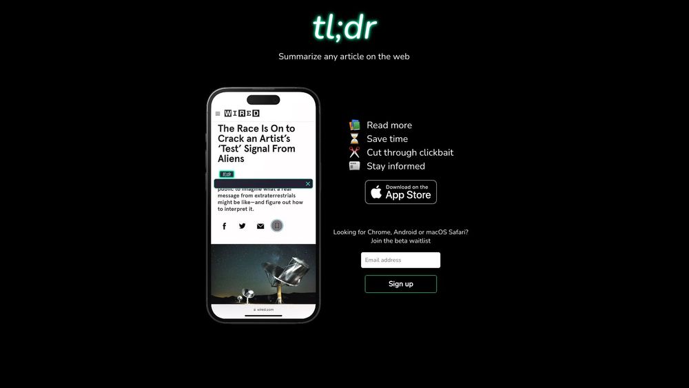 image for tl;dr AI Summarizer