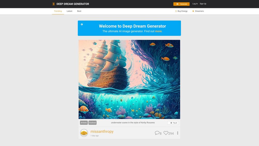 image for Deep Dream Generator