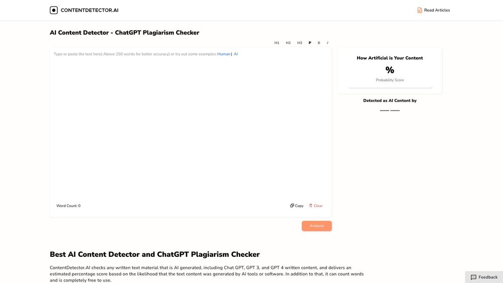 image for AI Detector by ContentDetector.AI