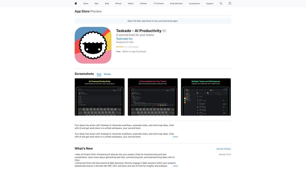 image for Taskade AI Mobile: Supercharge Workflows