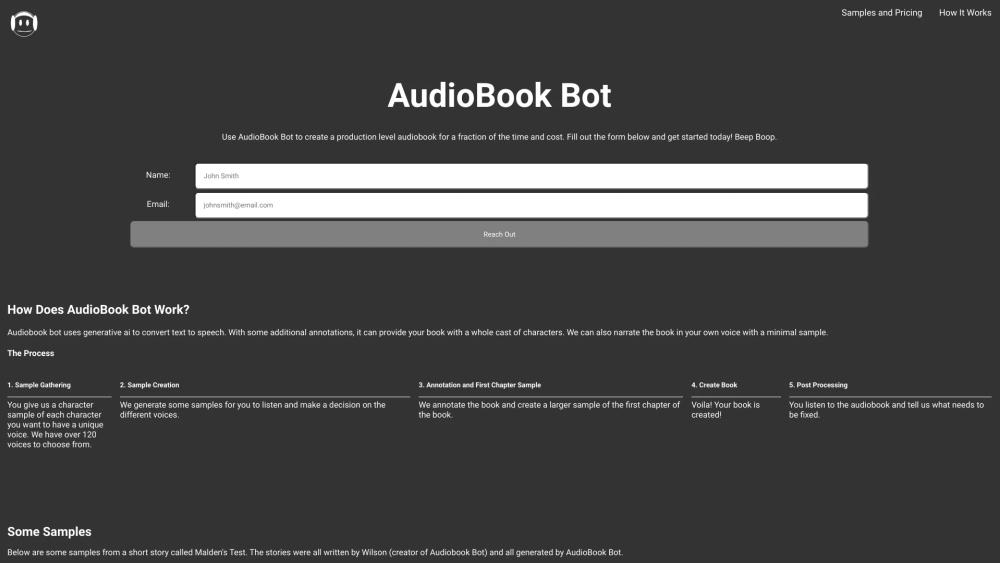 image for AudioBook Bot