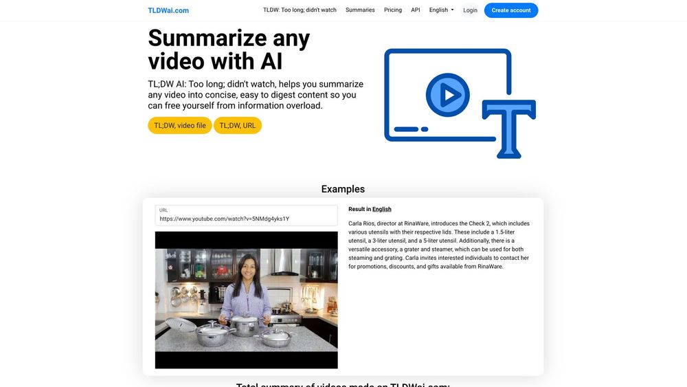 image for Too long; didn't watch AI