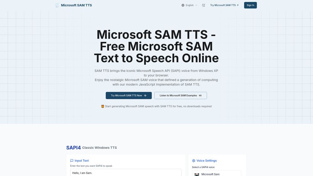 image for SAM TTS