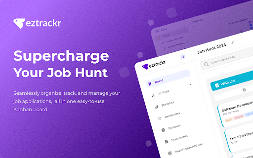 image for Eztrackr - Supercharge your job hunt