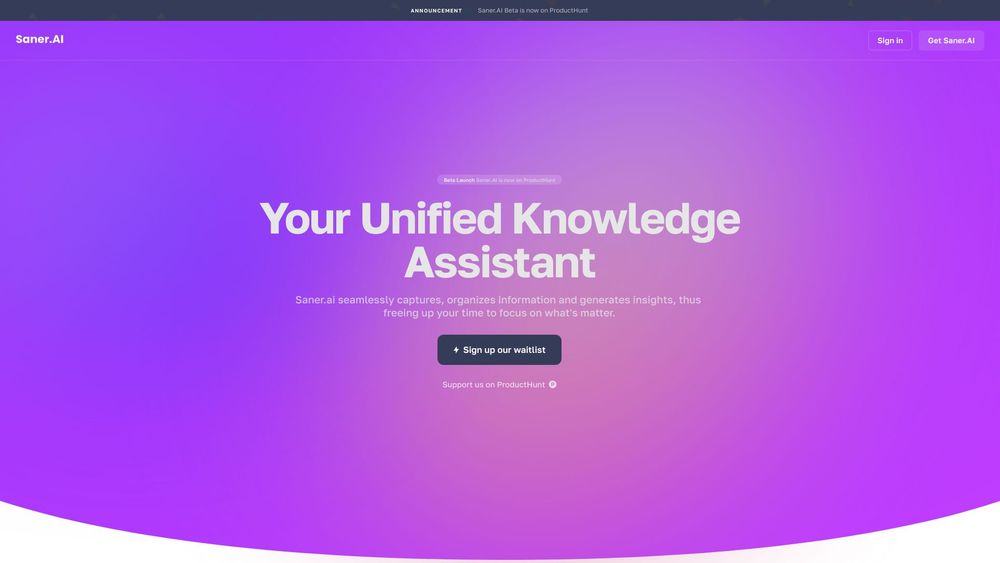 image for Saner.ai (Beta version)