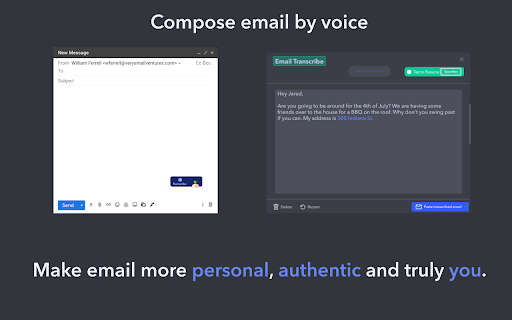 image for Ahoy for Chrome - Voice composer for Gmail