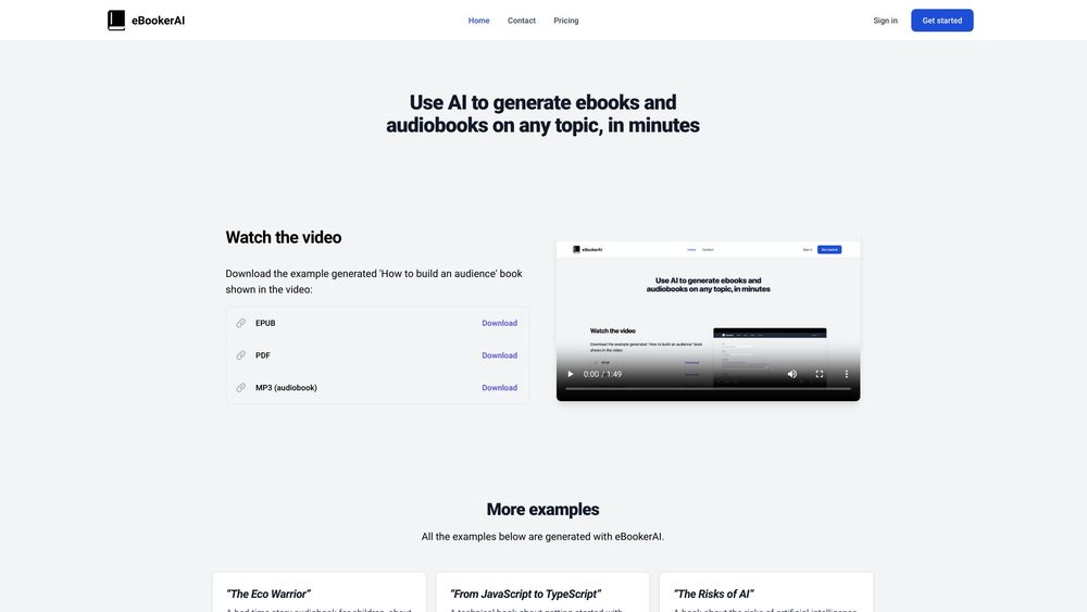 image for eBookerAI