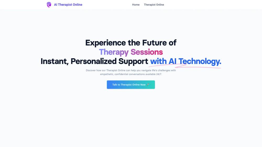 image for AI Therapist Online