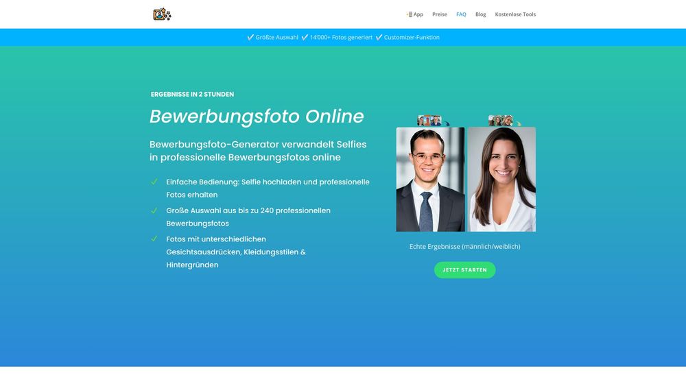 image for Professional AI Resume Picture Generator