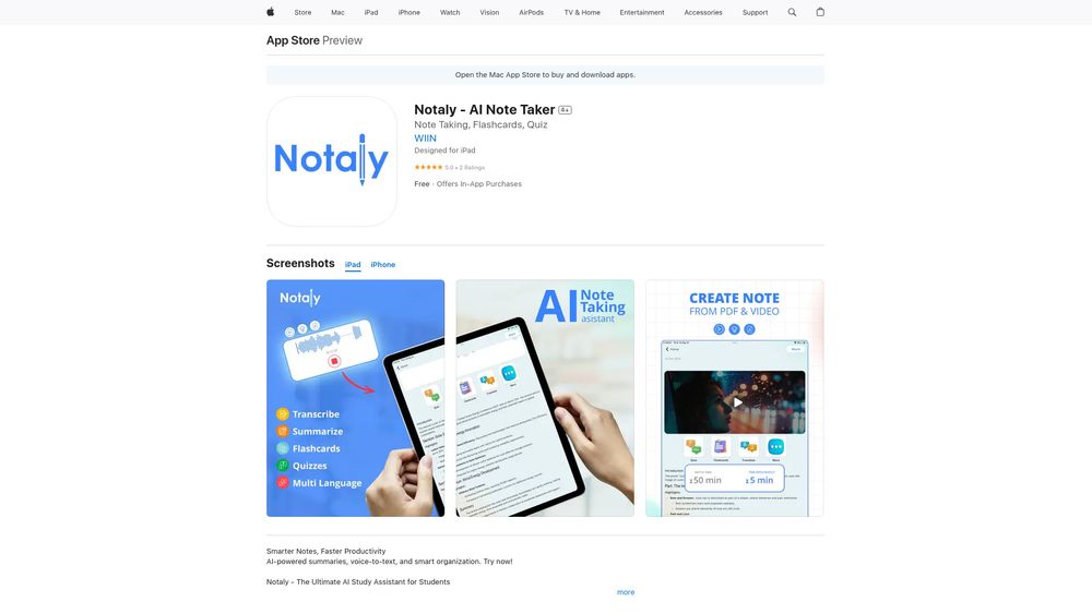 image for Notaly - Note Taking AI