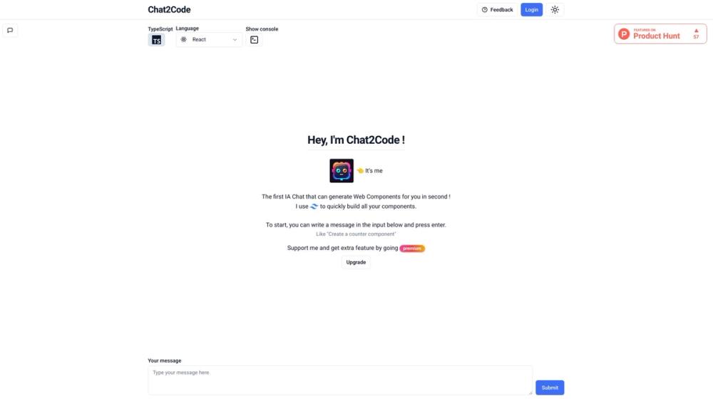 image for Chat2Code