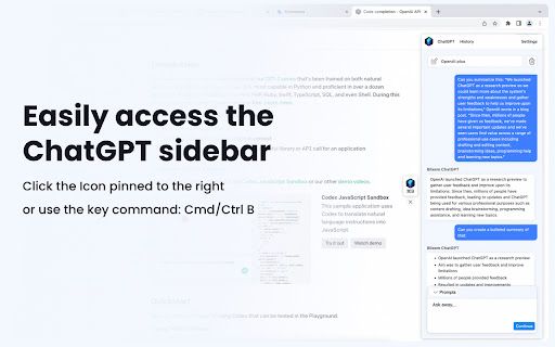 image for Blixem | ChatGPT conversational sidebar