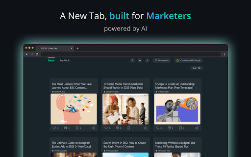 image for EVOLV | New Tab for Marketers