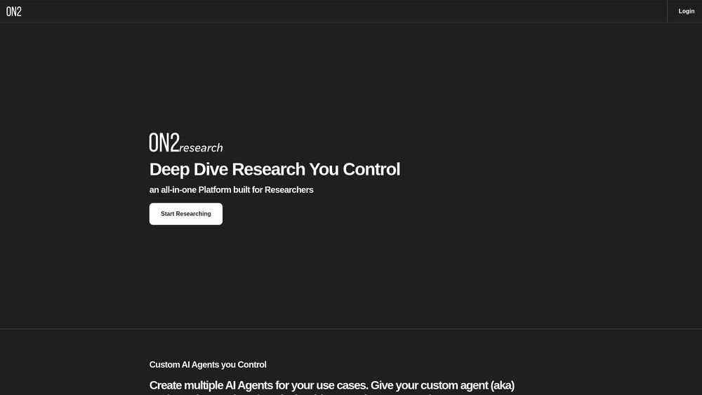 image for ON2research - Deep Dive Research